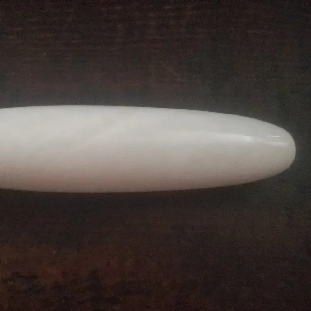 WOW RARE JAY STRONGWATER MODERN WHITE MARBLE CHEESE SERVING BUTTER SILVER KNIFE